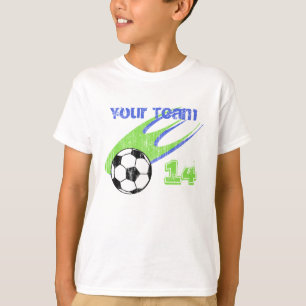 T-shirt Équipe personnalisable de l'action de football