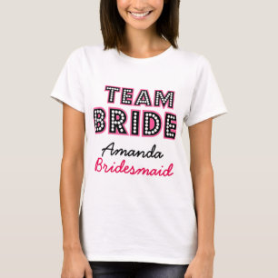 T-SHIRT ÉQUIPE PERSONNALISÉE BRIDE, ÉQUIPAGE DES MARQUES
