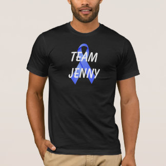 T-shirt Équipe PERSONNALISÉE Cancer Chemise en ruban bleu