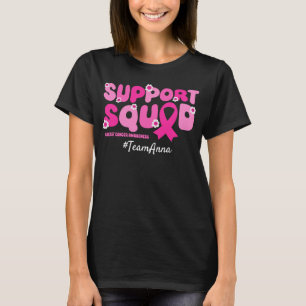 T-shirt Équipe personnalisée de soutien pour le cancer du 