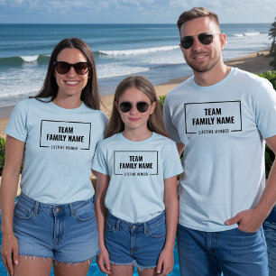 T-shirt Équipe personnalisée Famille Membres à vie Réunion
