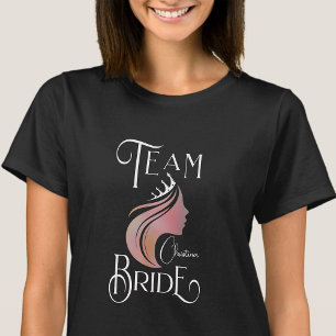 T-shirt Équipe personnalisée Mariée Bachelorette Hen Party