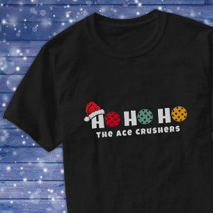 T-shirt Équipe Pickleball Ho Ho Ho Noël
