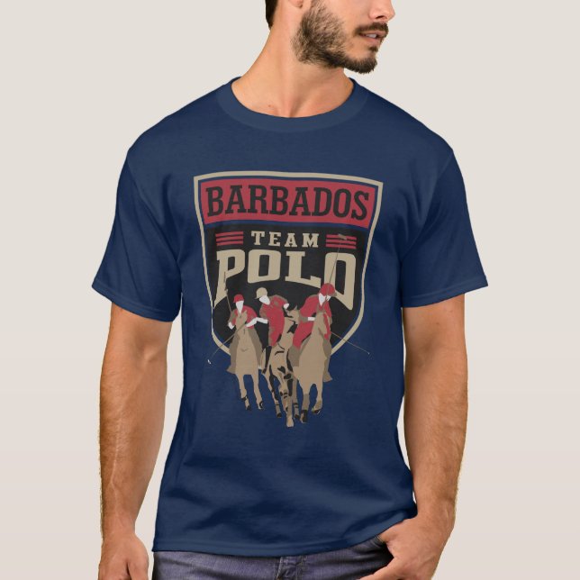 T-shirt Équipe Polo Barbade (Devant)