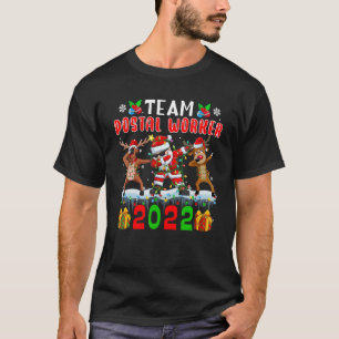 T-shirt Équipe Postal Worker 2022 Lumières Dabbing Reinde