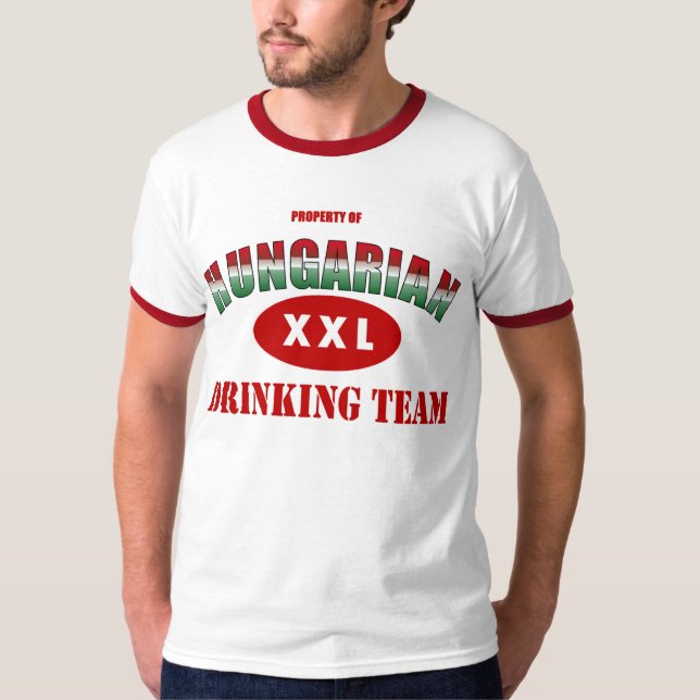 T-shirt Équipe potable hongroise (Devant)