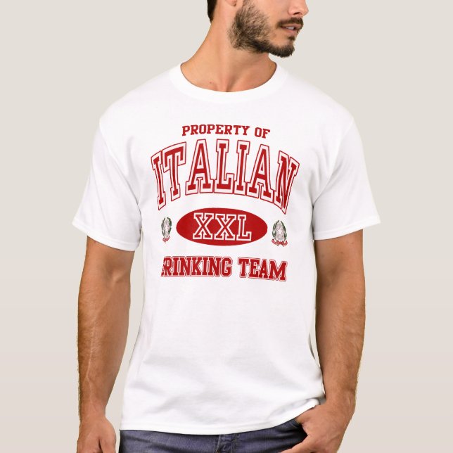 T-shirt Équipe potable italienne (Devant)