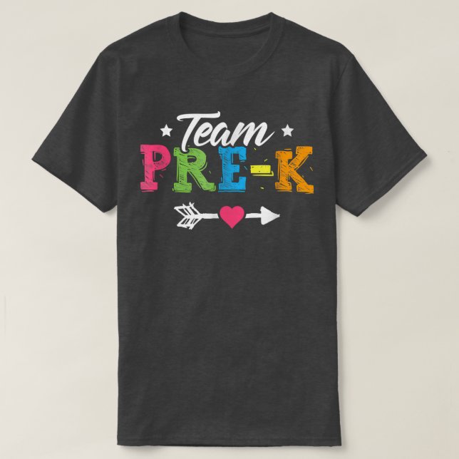 T-shirt Équipe Pré K Enseignant Étudiant Préscolaire Retou (Design devant)