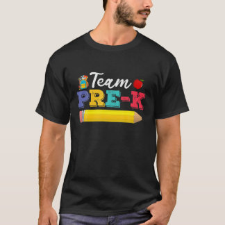 T-shirt Équipe Pré-K Pré-maternelle Étudiant de la materne