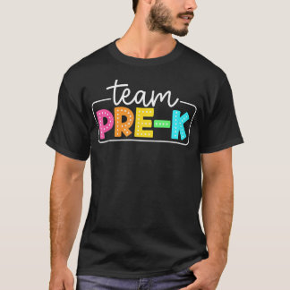T-shirt Équipe Pré-Maternelle Rentree Scolaire Enseignants