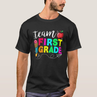 T-shirt Équipe Première année Retour à l'école Premier jou