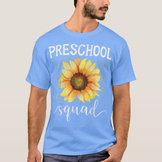 T-shirt Équipe Préscolaire Drôle Enseignant Tournesol Reto