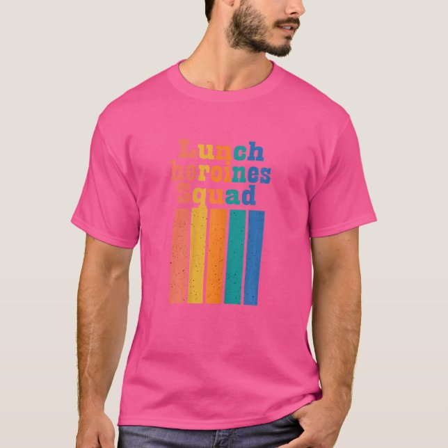 T-shirt Équipe Rétro de Sunset de femmes Déjeuner Heroines (Devant)