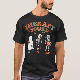 T-shirt Équipe Rétro-Thérapie Slp Ot Pt Équipe Halloween D