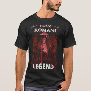 T-shirt Équipe ROMANI - Une LÉGENDE infinie