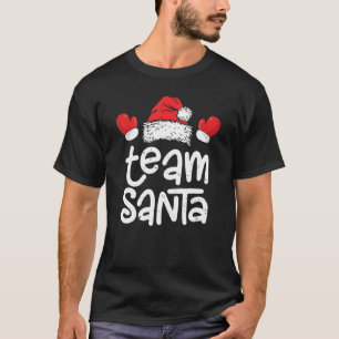 T-shirt Équipe Santa Claus Casquette Xmas Famille Correspo