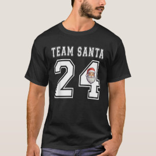 T-shirt Équipe Santa Claus Kris Kringle 2024 Footb de Noël