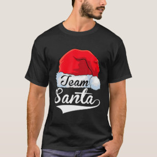 T-shirt Équipe Santa Famille Tradition Noël Assorti