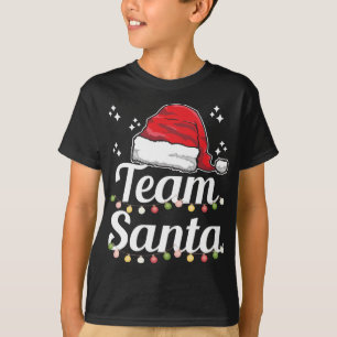 T-shirt Équipe Santa Hat Funny Famille Correspondant Noël 