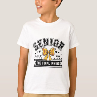 T-shirt Équipe senior de softball de 2026 Soirée senior de