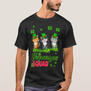 T-shirt Équipe Shenanigan St Patricks Day Lutins Chat Amou