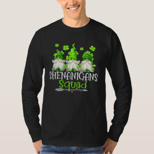 T-shirt Équipe Shenanigans Lutins Arc-en-ciel Irlandais Mi