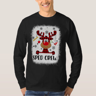 T-shirt Équipe Sped Buffalo à carreaux Chapeau de Noël de