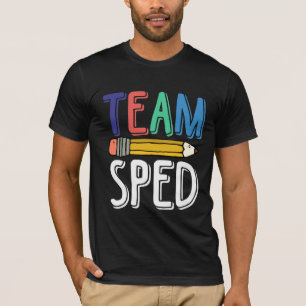 T-shirt Équipe Split Crew École d'enseignement spécial
