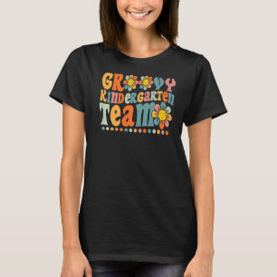 T-shirt Équipe super de jardin d'enfants Couleur Daisy ret