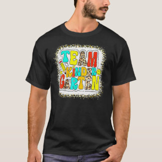 T-shirt Équipe super maternelle léopard rentrée scolaire T
