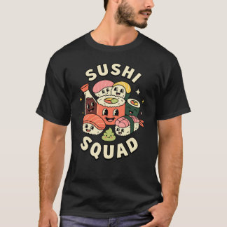 T-shirt Équipe Sushi Drôle Nourriture Japonaise Amour Sash