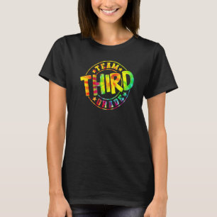 T-shirt Équipe Tie Dye Troisième année 3e année Enseignant