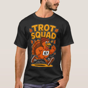 T-shirt Équipe Trot Six Sept Mème 67 Course Thanksgiving T