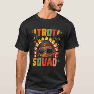T-shirt Équipe Trot Thanksgiving Turquie Trot 5K Courir ma
