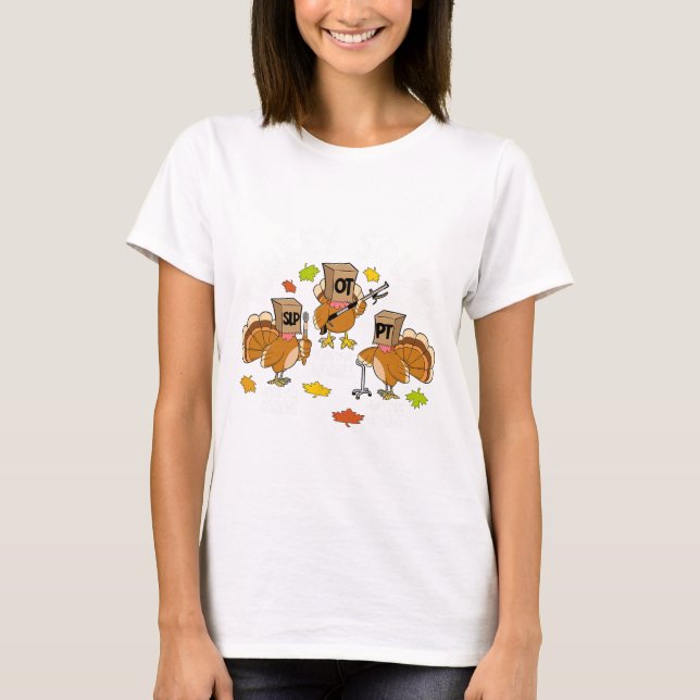 T-shirt Équipe Turquie Escadron Slp Ot Pt Thérapie Automne (Devant)