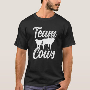 T-shirt Équipe Vaches Animaux Ferme Vache