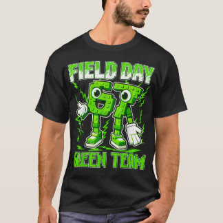 T-shirt Équipe verte de la journée sur le terrain drôle 67