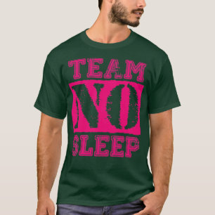T-shirt Équipe vintage Aucun texte rose profond en veille
