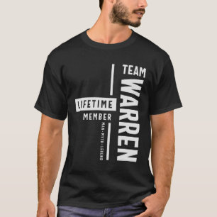T-shirt Équipe Warren Membre à vie Funny Nom Warren
