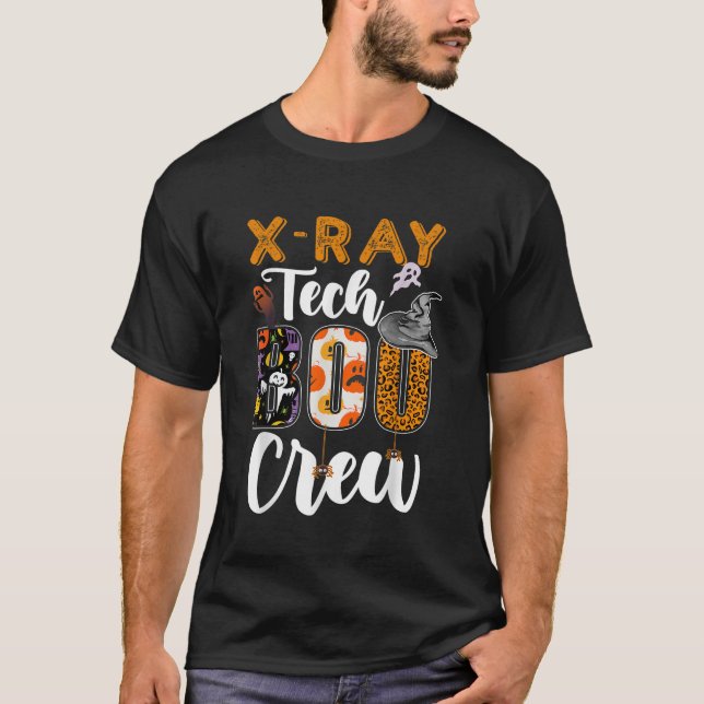 T-shirt Équipe XRay Tech Boo Technicien XRay Halloween (Devant)