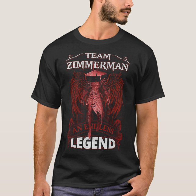 T-shirt Équipe ZIMMERMAN - Une LÉGENDE sans fin (Devant)
