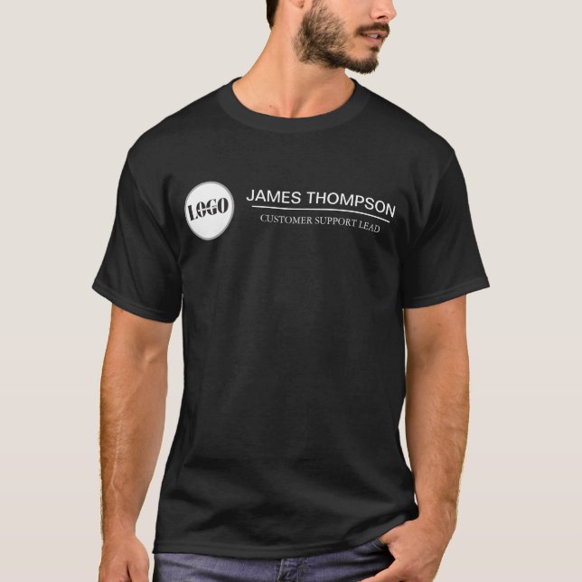 T-shirt Équipement de logo personnalisé pour l'employé de  (Devant)