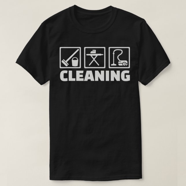 T-shirt Équipement de nettoyage (Design devant)