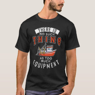 T-shirt Équipement de pêche Crochet et canne à pêche pour