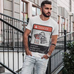 T-shirt Équipement De Verrouillage Danger