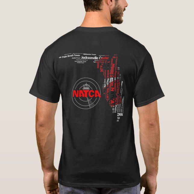 T-shirt Équipements de NATCA la Floride avec le drapeau (Dos)