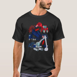 T-shirt Équipements Lourds 4 juillet Patriotique