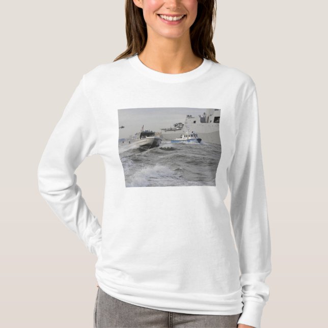T-shirt Équipes de la garde côtière et du service de polic (Devant)