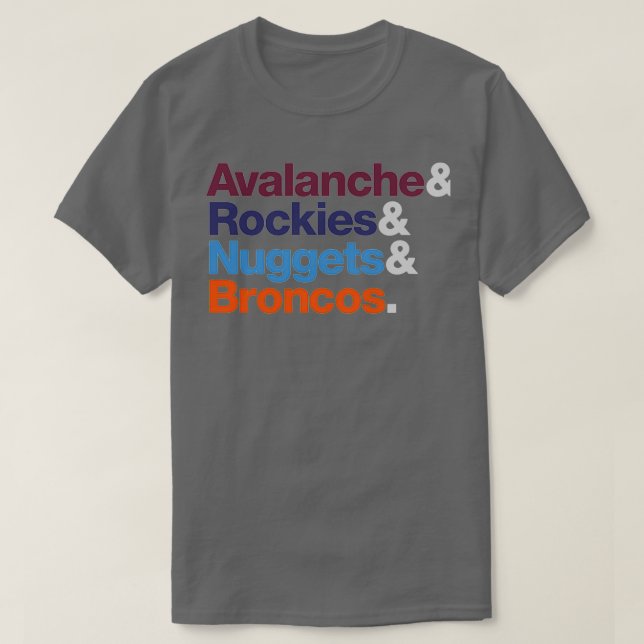 T-shirt Équipes sportives Denver (Design devant)