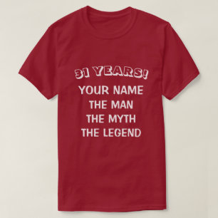 T-shirt Équipez chemise drôle d'anniversaire de légende